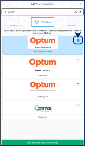 select optum medical care