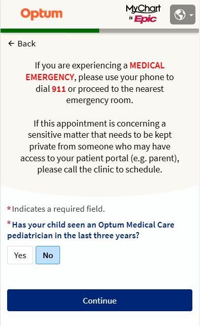 Have you been seen by this provider or in this specialty in the last three years? Please select the appropriate answer.